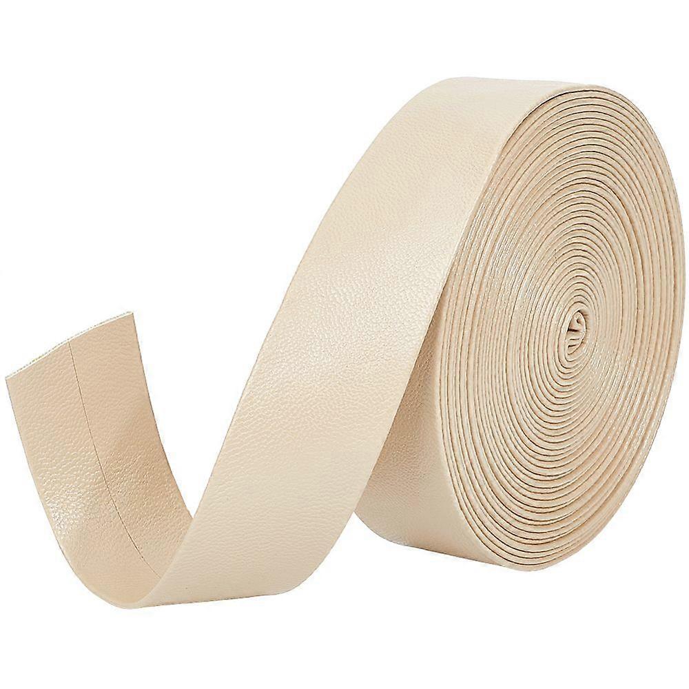 5M Folding PU Leather Flat Cord PeachPuff 25x1mm 5.47 Yards(5m)/bundle