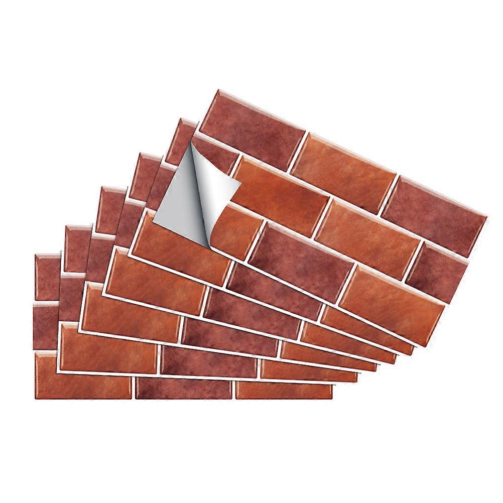 Tile Wall Sticker Decor for Kitchen 6Pcs Self Adhesive Waterproof PVC