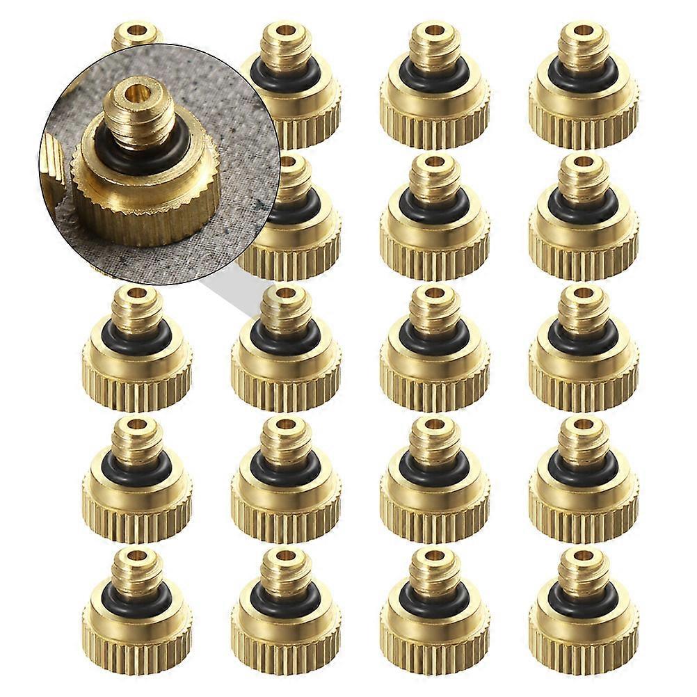 Brass Misting Nozzle Atomizing Nozzle for Water Misting Use 40Pcs Pack