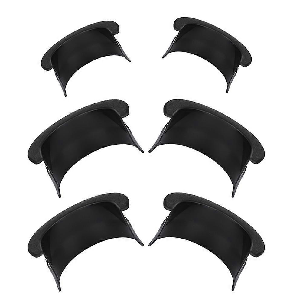 Table Pocket Liner Accessories Set for Pool Table Repair 6Pcs Black ABS