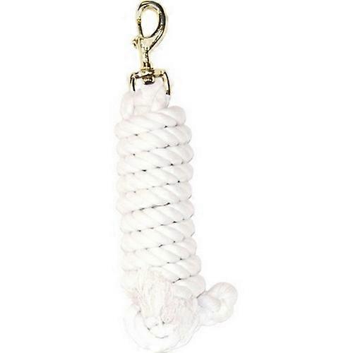 Hamilton Hamilton Cotton Rope Lead W/Brass Bolt Snap, 1 Each, 10 Feet,White