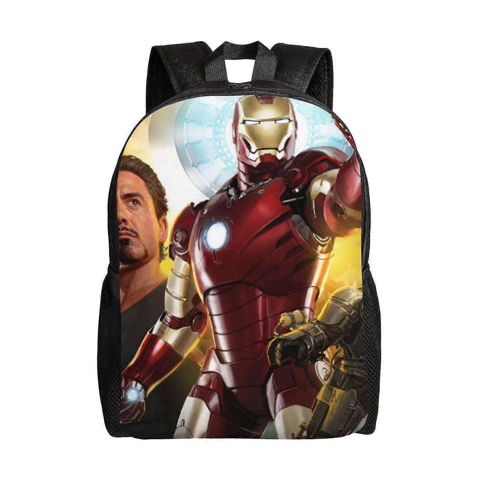 j6203 Iron Man Backpack, Travel Laptop Backpack, Water Resistant College School Computer Bag, Durable e6203