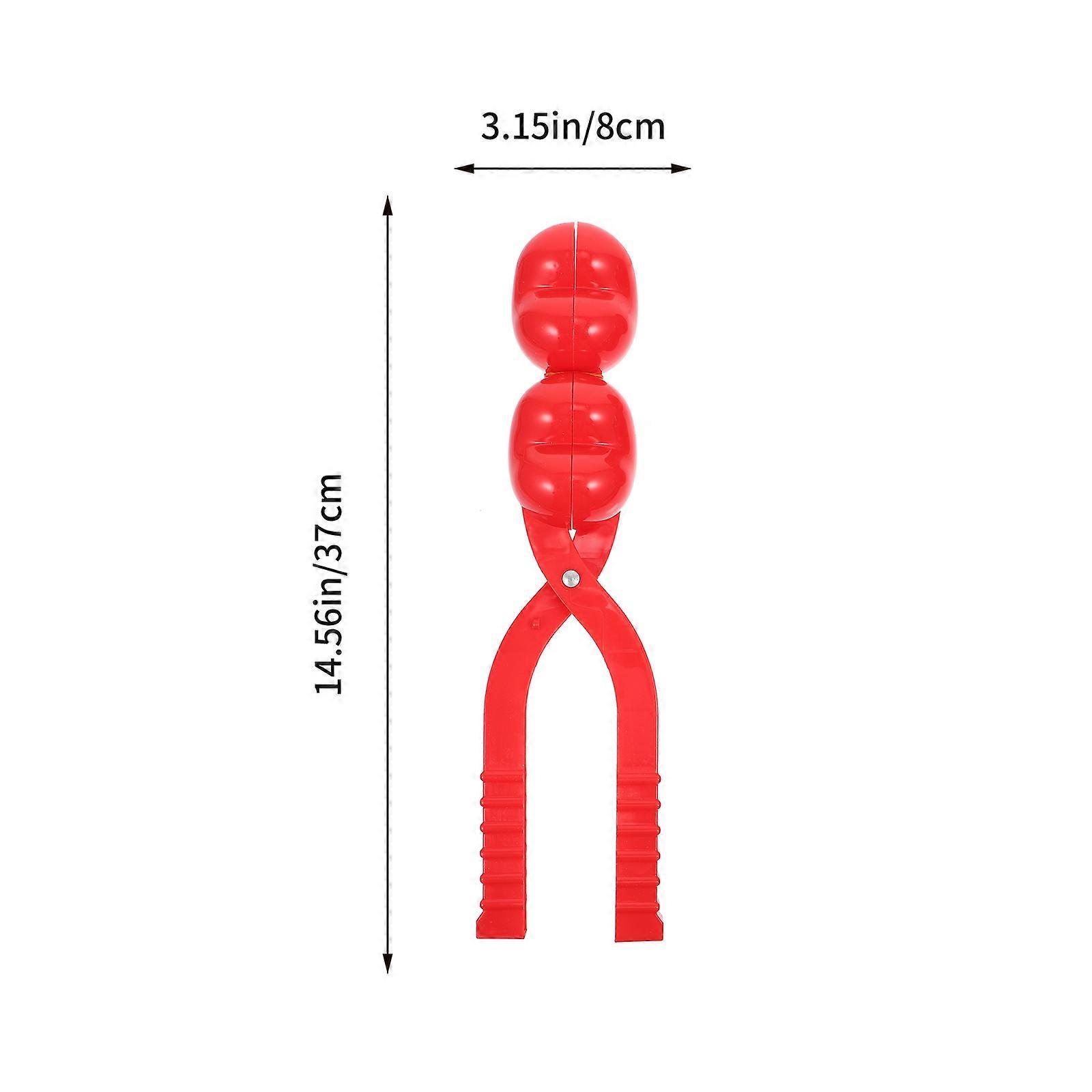 Clip Making Tool for Playing 2Pcs Red Plastic Snow Makers