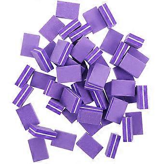 Lilla neglebufferblok til trimning 50 stk. svampefilbuffere til manicure