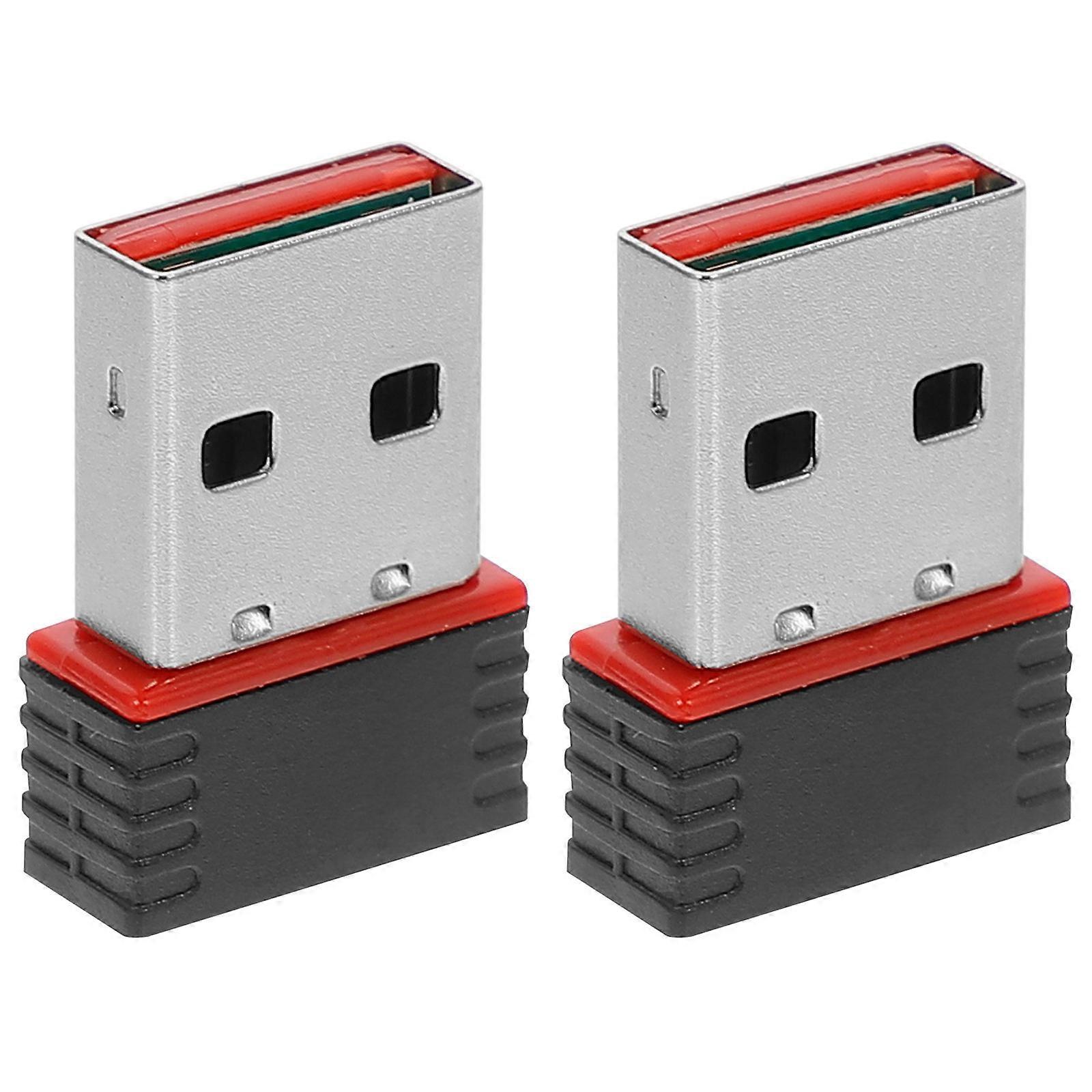 Wireless Dongle USB Compact Network Adapter for Signal Receiving 2Pcs