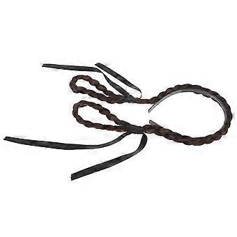 Niedliche Hasenohren-Haarknoten-Sets mit dunkelbraunem Hasenohren-Haarreif (36 x 13 x 2,3 cm) für Partystyling, 1 Stück