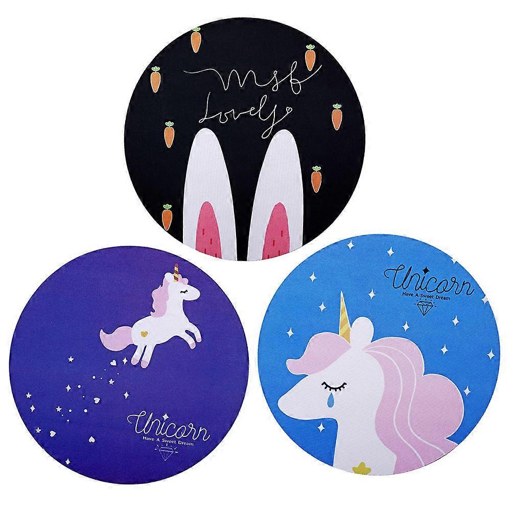 Mouse Pad Cartoon Gaming Mouse Pad for Computer Use 3Pcs Assorted