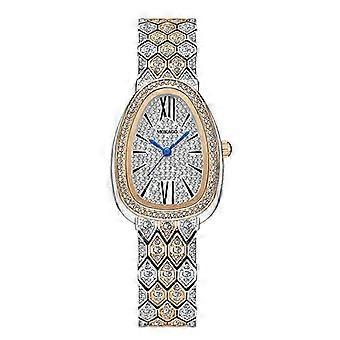 Elegante Damenuhr von MOKAGO mit Diamanten – Stilvolles Wabenarmband und funkelndes Zifferblatt für zeitlose Eleganz