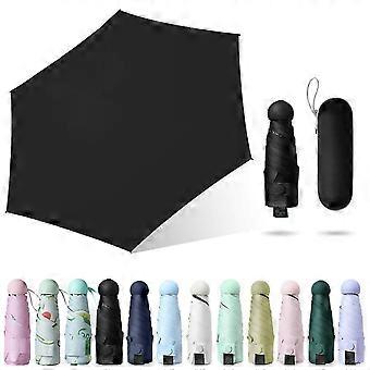 Sun Umbrella Folded Ultra-light Six-bone With Box Sun Protection Uv Protection Sun Shade Sunshine