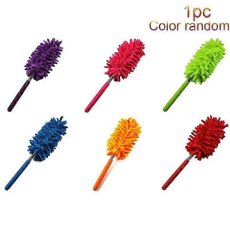 Extendable Microfiber Duster Retractable Handle For High Reach Dusting Easy Storage 1PC