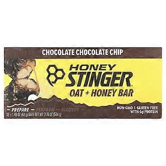 Honey Stinger, kaura- ja hunajapatukka, suklaahippuja, 12 patukkaa, 42 g/kpl