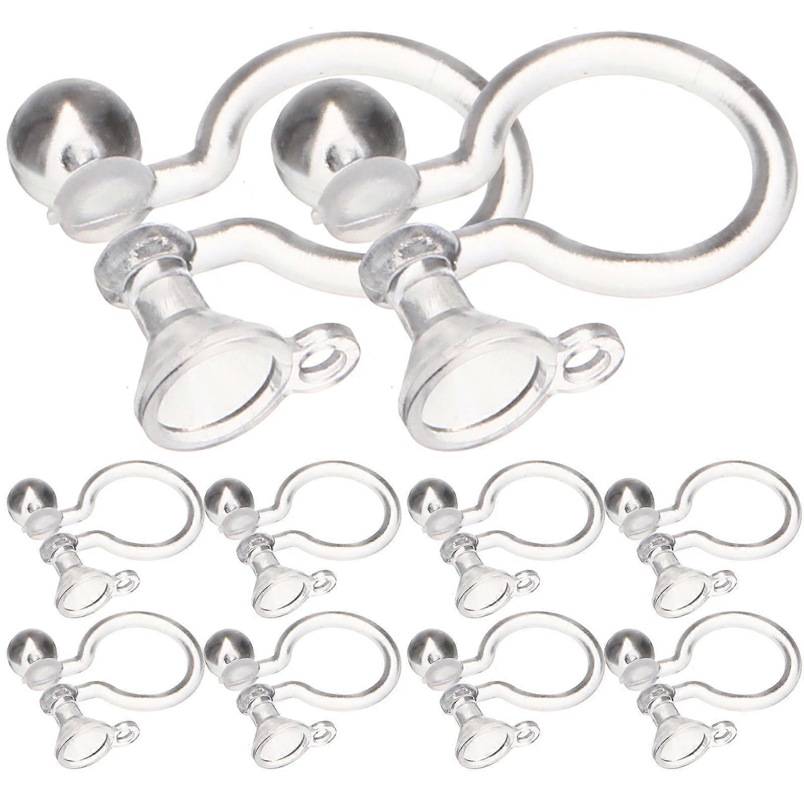 100pcs Clip on Earring Converter Invisible Clip on Earring Backs Earring Components
