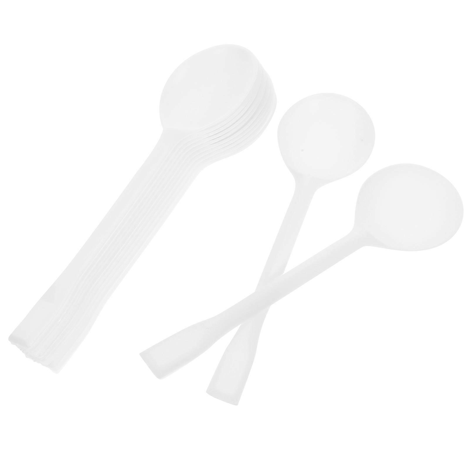 100Pcs Disposable Tasting Spoon Cake Tableware Appetizer Soup Snacks Spoon