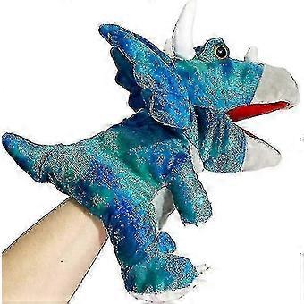Pluszowe kukiełki Dinozaura z ruchomymi ustami do pomysłowych zabawek fabularnych dla dzieci Opowiadanie historii na Boże Narodzenie Halloween Urodziny 9,8-calowy T