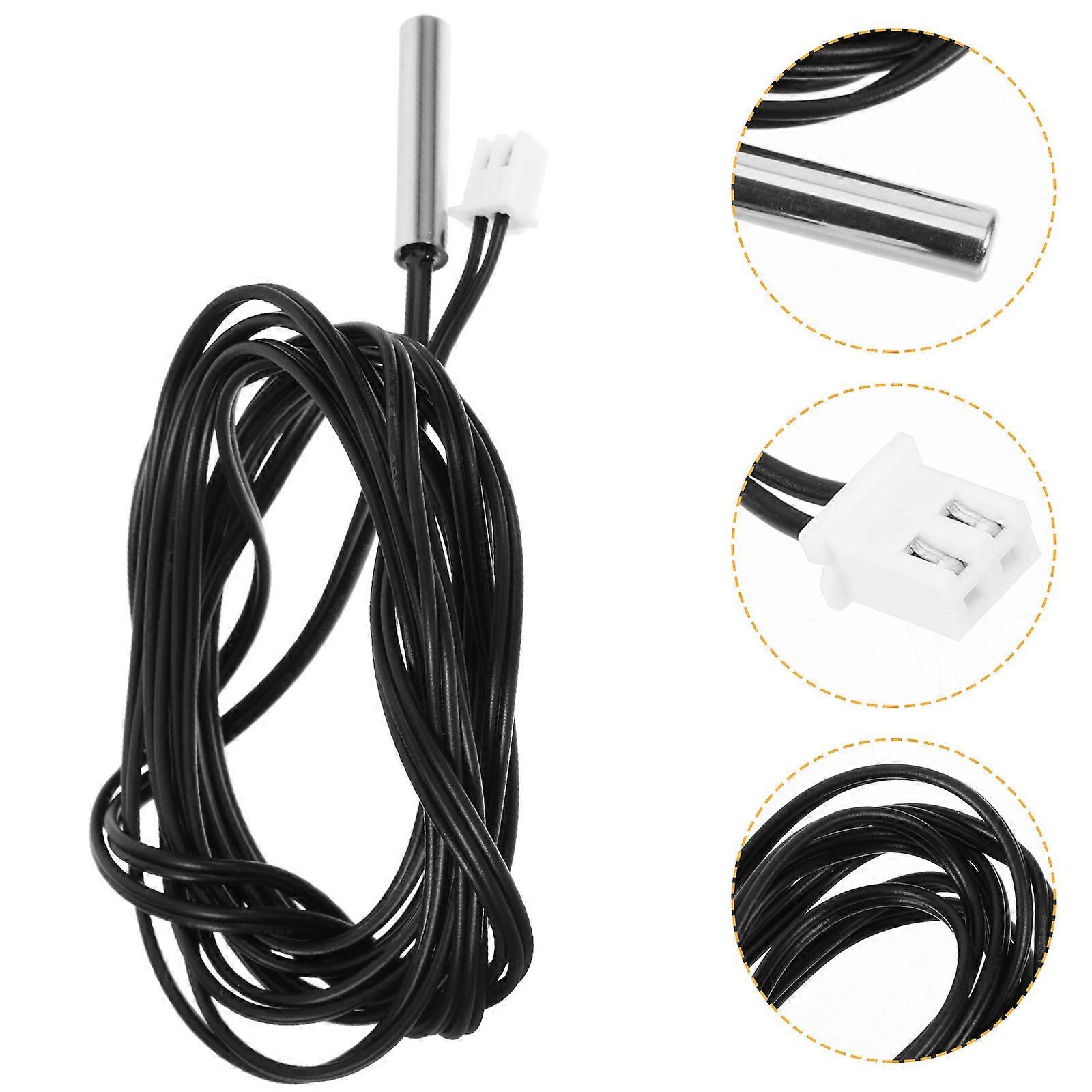 3Pcs Temperature Sensor Thermistor Temp Probe Long Temperature Sensor Waterproof Temp Probe