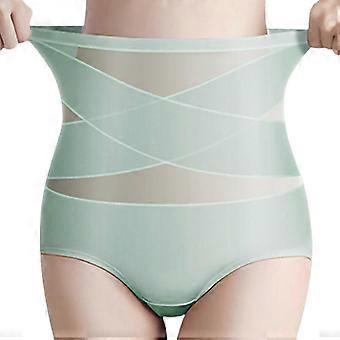 2026 Best Women's High Waisted Ice Silk Shapewear Panties, Breathable Nylon Cotton Crotch Tummy Control Seamless Body Shaper Shorts, For Daily Wear, W