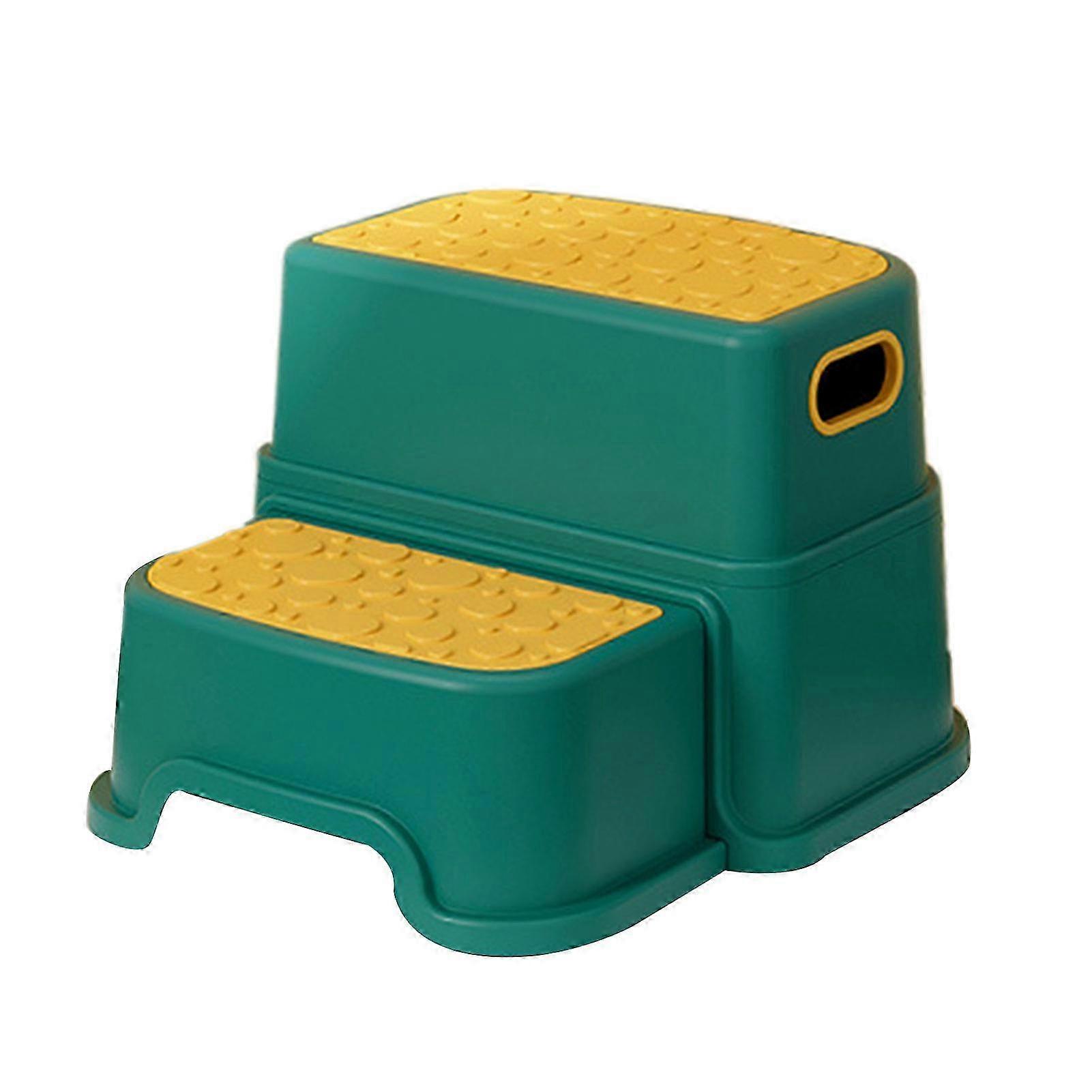 Multifunctional Step Stool Made With PP Small Size Plastic Toddler Step Stools Two-tier Step Stool