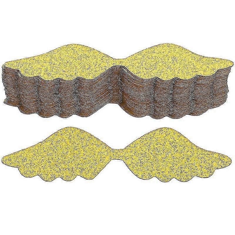 50pcs cake decorations , Gold Wings Topper