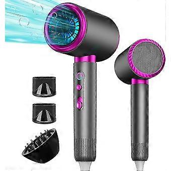 2400W Professional Hair Dryer, Quiet Ionic Hair Dryer with 1 Diffuser and 2 Concentrators, 3 Speed Settings for Home Salon and Travel Use