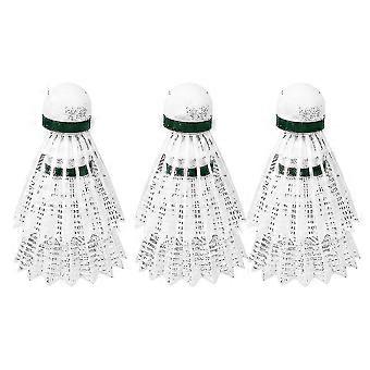 Durable Badminton, Outdoor Training And Learning, Nylon Ball (6 Pieces, White)