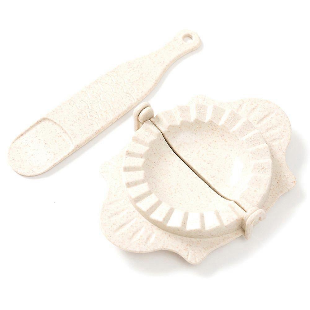 Wheat Straw Dumpling Mold Maker with Spoon DIY Dough Pie Baking Kitchen Tool KAESI