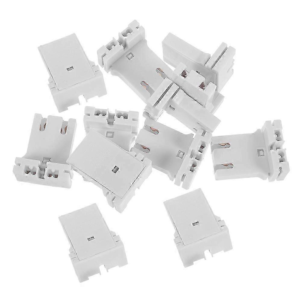 Fluorescent Lamp Holder Socket | PC Material | Universal Fit | 12 Pcs Included