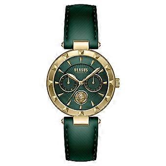 Versus by Versace Women's Watch Wristwatch Multifunction Sertie N VSPOS2221 Leather
