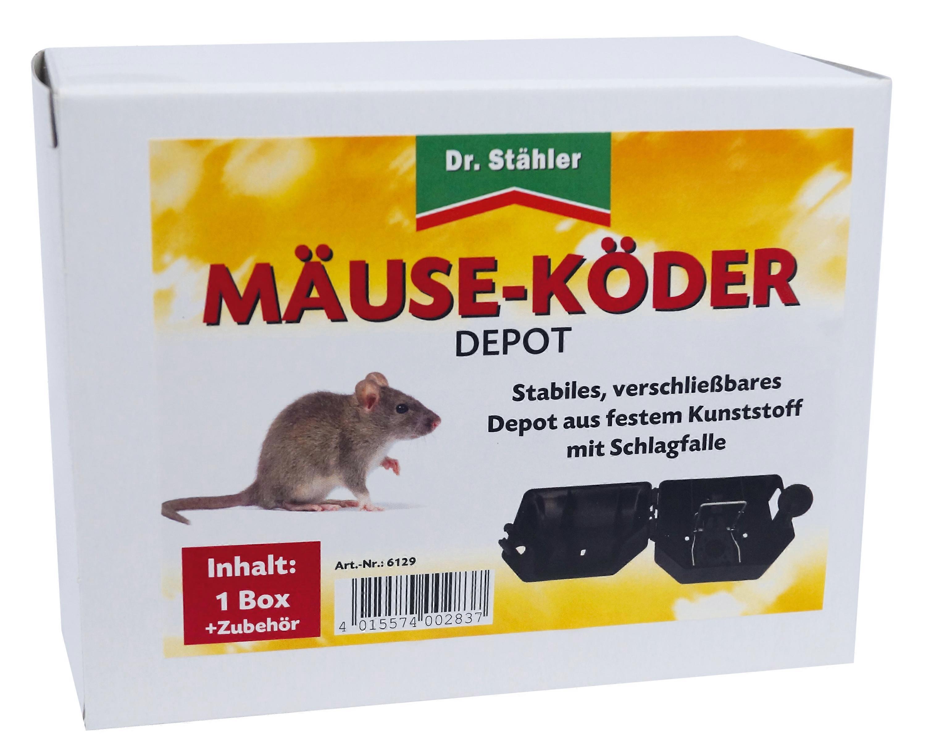 DR. STÄHLER Mäuseköder-Depo ile schlagfalle, 1 adet