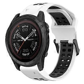 Two Color Reverse Buckle 22mm Silicone Watch Band