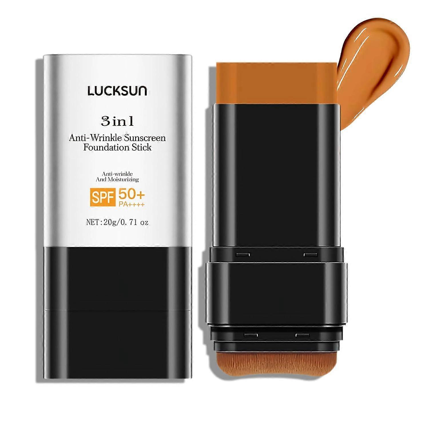 Triple Function Sunscreen Foundation Stick, Mild Smooth Hydrating Face Concealer Stick For Daily Makeup