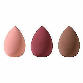 3-Piece Makeup Sponge Set, Gourd Teardrop & Cushion Puffs, Latex-Free Foundation Blending Sponges
