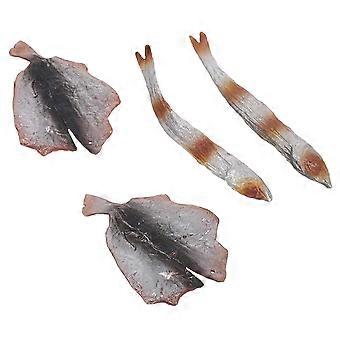 1 Set Künstliche Meeresfrüchte: Faux gebratene Fischscheiben - Gefälschte gebratene Fischfilets - Simuliertes Lebensmittelanzeigemodell für vorgetäuschte Spielzeugküche Restaurant Probe sc