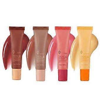 4pcs Tinted Lip Balm Set for Deep Hydration and Natural Shine, Vegan Friendly for Dry Lips