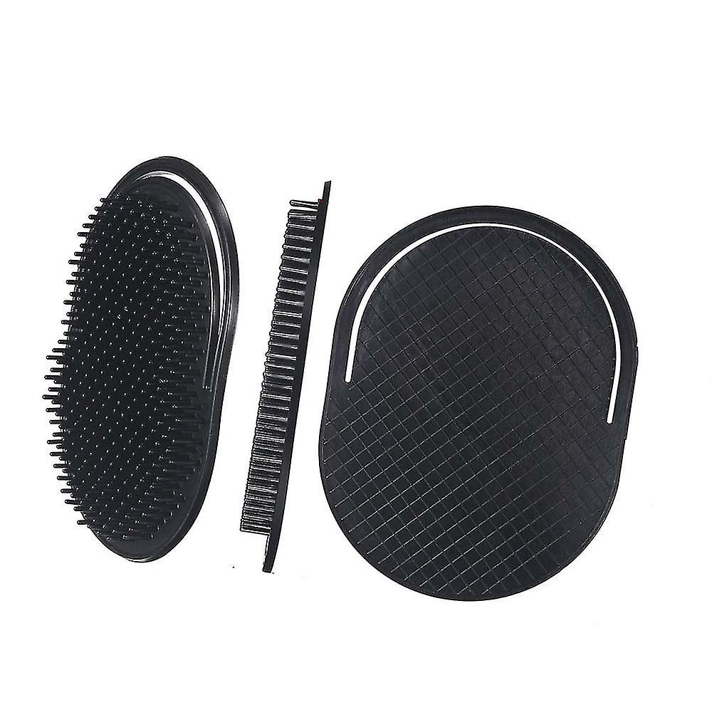 12 stycken Pocket Palm Combs, Soft Portable Shampoo Comb Pocket Brush Massager Hårborste Kam för hem, kontor, resor och husdjur