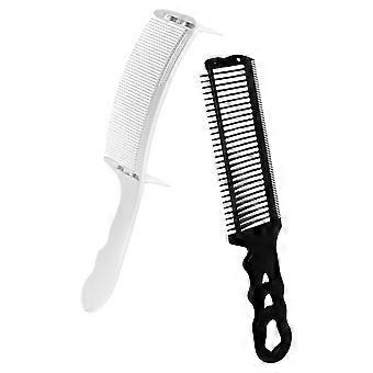 2 Stück Friseurkamm Positionierungskamm Clipper Kamm Haarschnitt Kamm Friseurkamm für Männer