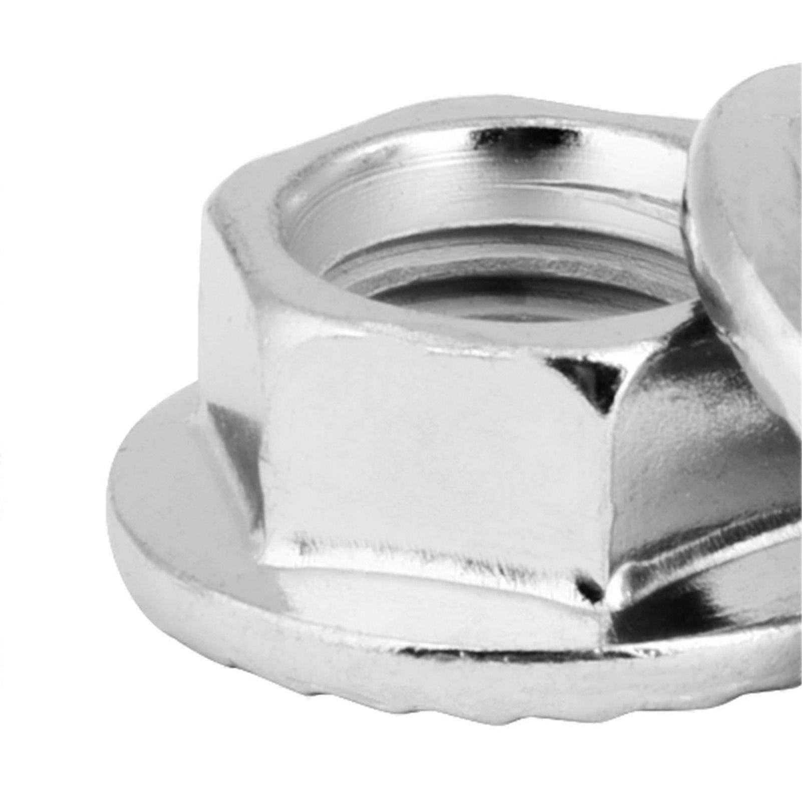 10PCS Fine Thread Hex Hexagonal Nut Flange Nuts Fastener with Pad