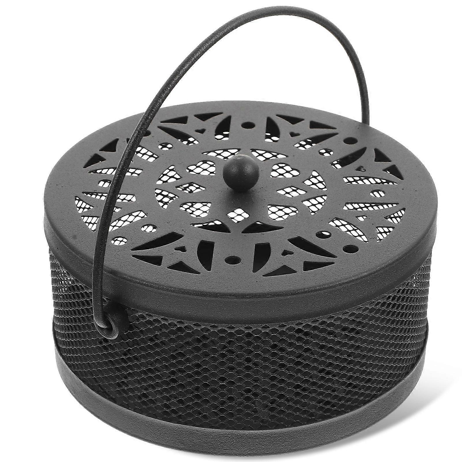 Box Black with Lid for Effective Burning