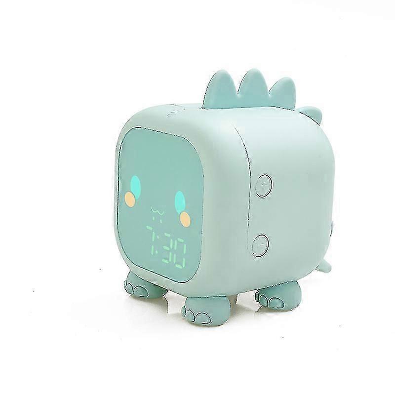 Digital Kids LED Alarm Clock,Adjustable Nightlight Timergreen