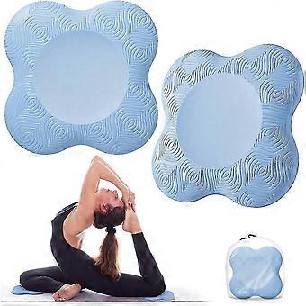 2-pack Yoga Knee Pads, Non-slip Yoga Mats For Women Yoga Kneeling Support Lightweight Yoga Knee Pads For Knees, Hands, Wrists And Elbowsblue nlok