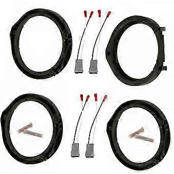 6.5 Inch Car Speaker Adapter Boards with Wiring Harness for Honda Civic Accord Odyssey Crosstour, 2 Pairs