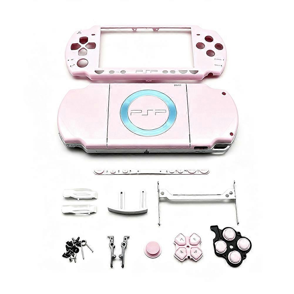Full Housing Case for PSP 2000 Console, Complete Replacement Shell with Buttons Kit, Durable Protective Cover