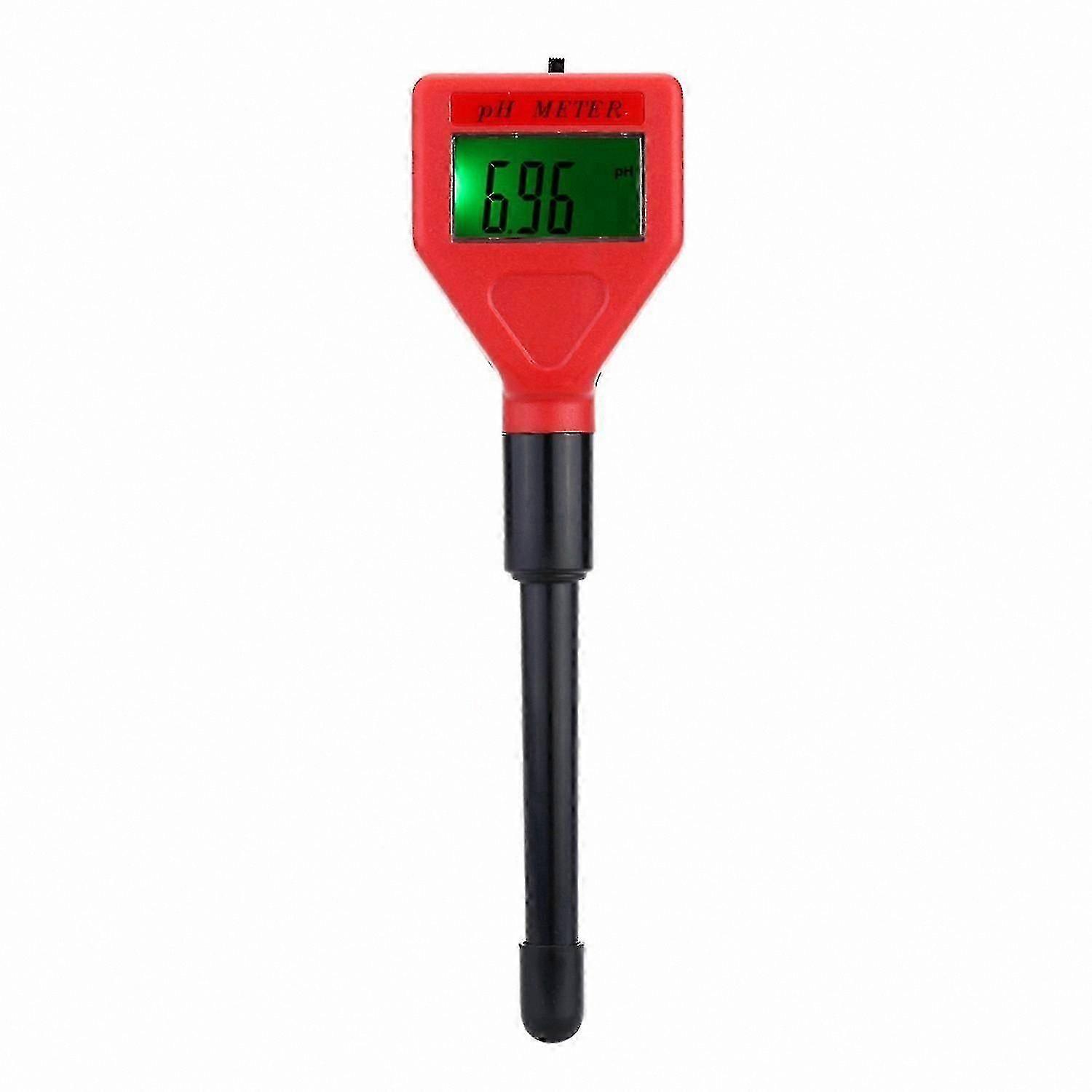 pH Meter Portable LCD Backlit Display pH Electrode for Accurate Acid Testing