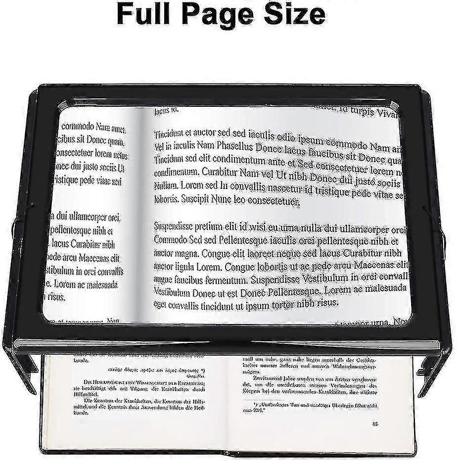 Lupa iluminada para leitura 3x