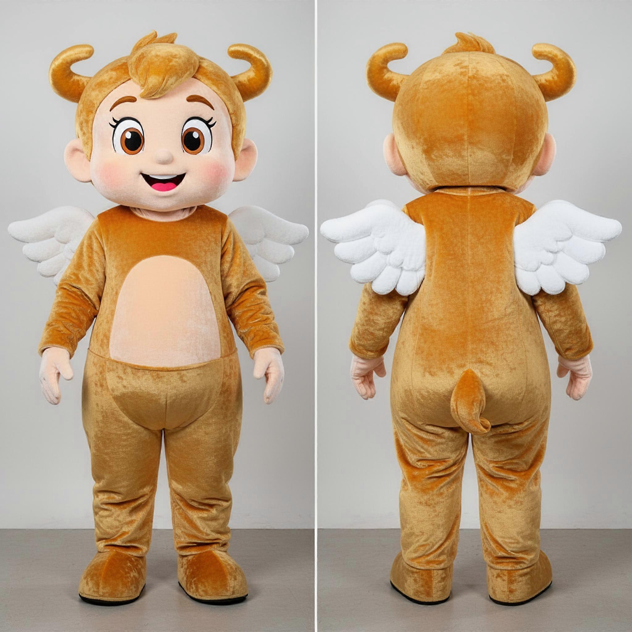 MASTICOT Golden Winged Cupid Mascot