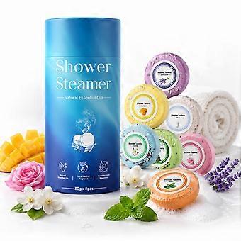 Natuurlijke essentiële olie douchebommen (8 stuks), aromatherapie douchebommen met meerdere geuren, ontspannende thuisspa-cadeaus voor moeders, echtgenotes en vrouwen.
