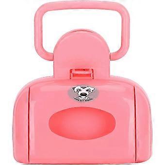 Pink Dog Waste Cleaning Tool with Storage Case Humanized Handle,for Cleaning Outdoor Walking Hiking Edition 0831