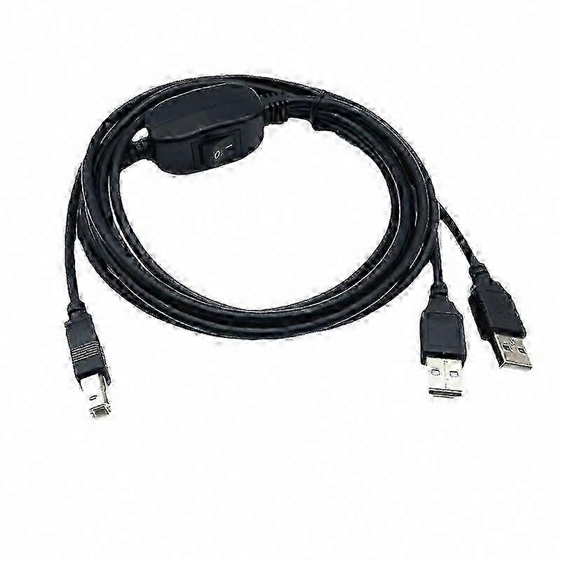 USB A to B Splitter Cable