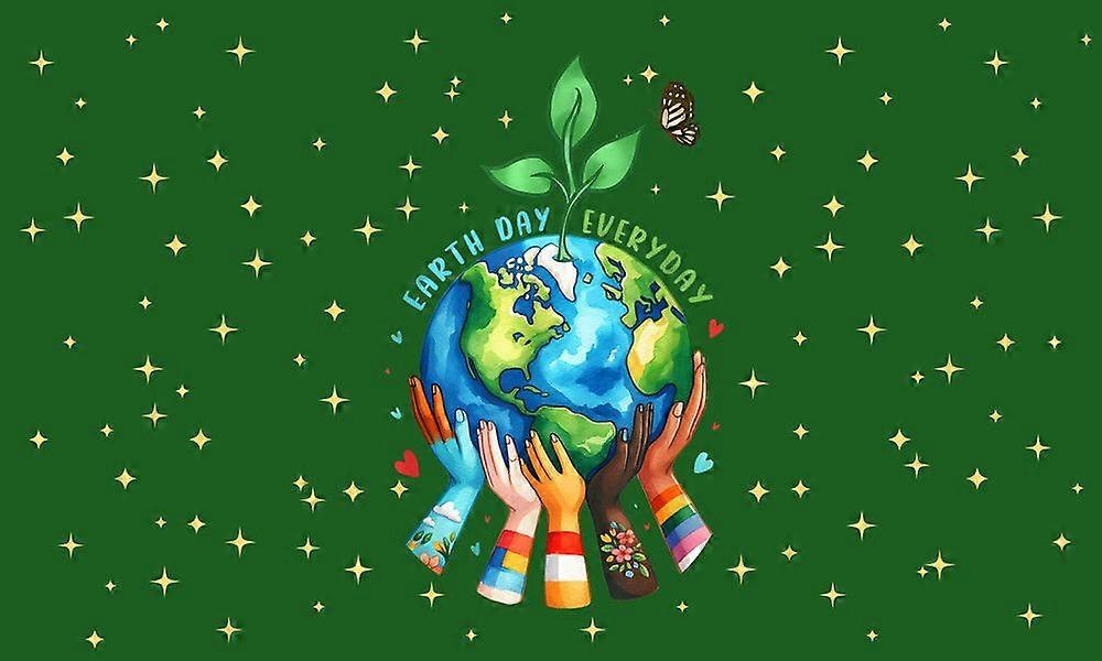 E h Day Is Everyday Green Flag ZY1321