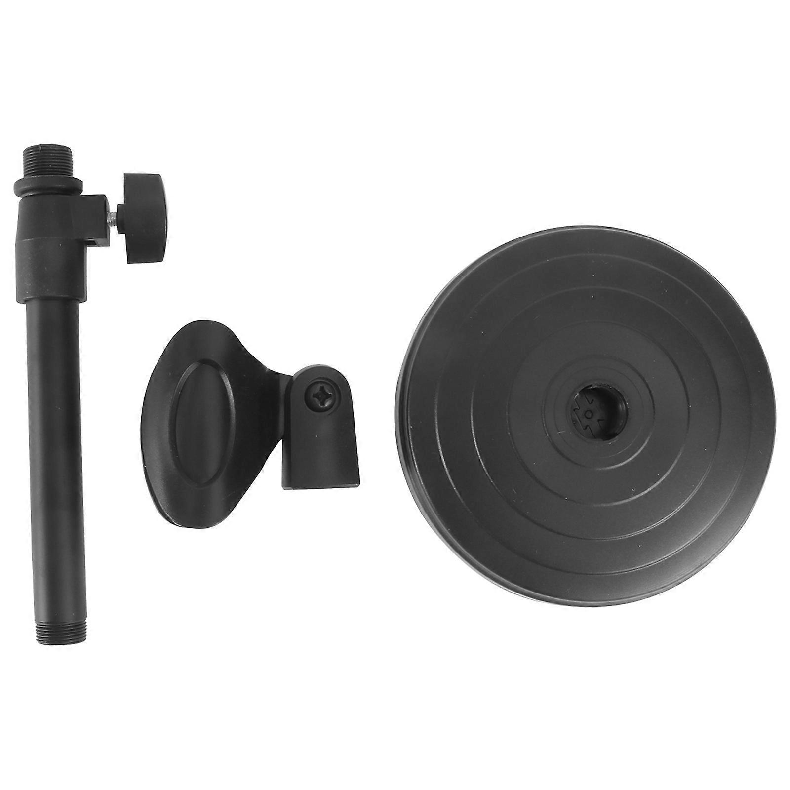 Adjustable Desktop Microphone Stand with Mic Mount Black