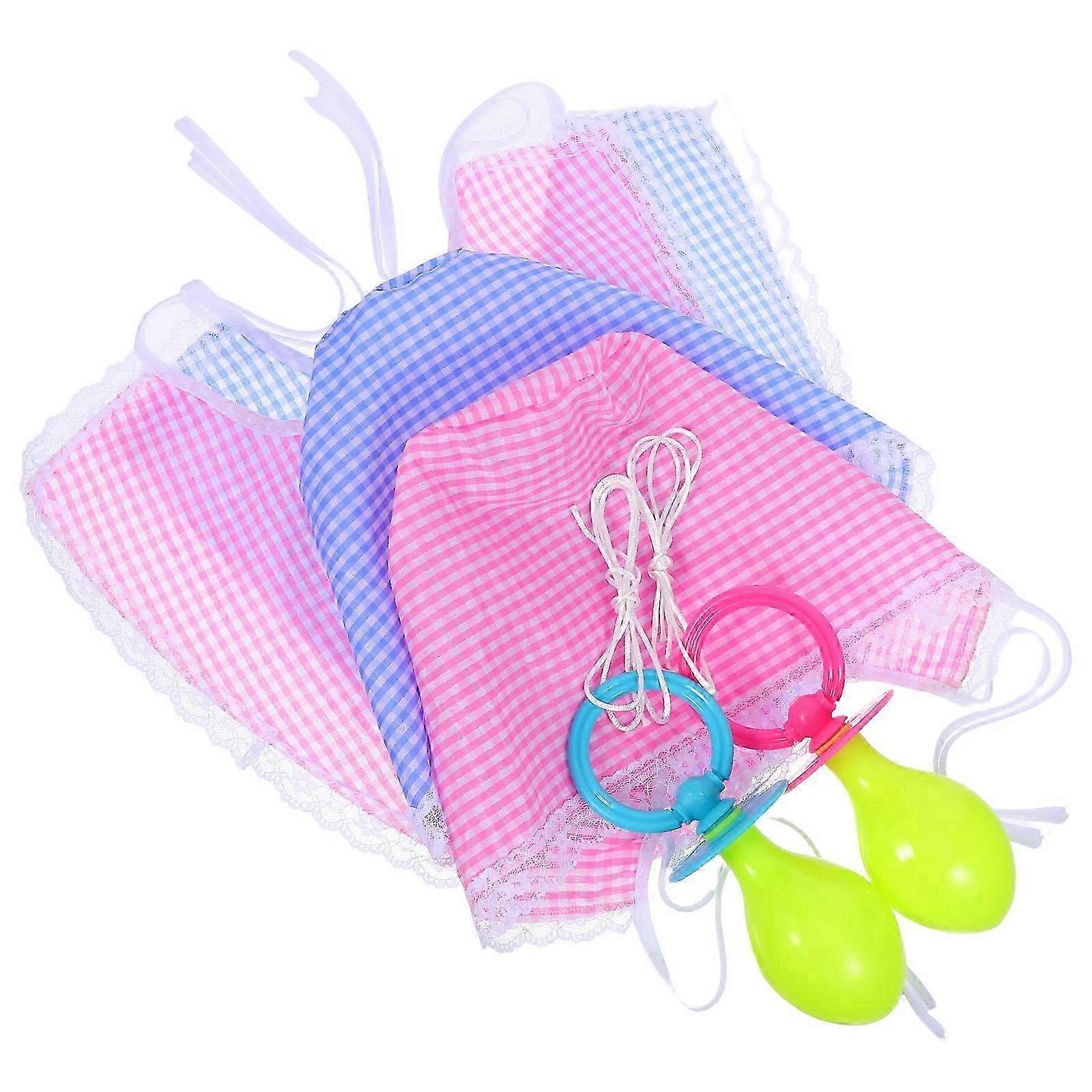 Baby Pacifier Bib Hat Decor Set with 2 Sets Cosplay Props